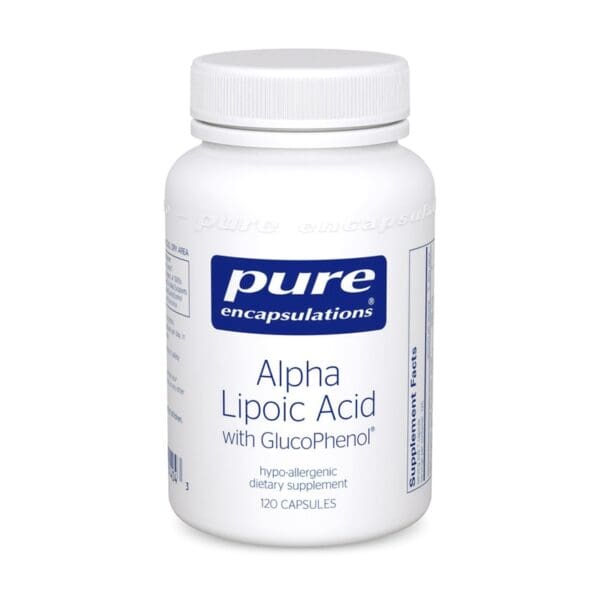 A bottle of liquid acid with glutathione