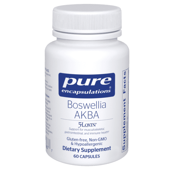 A bottle of boswellia akba supplement