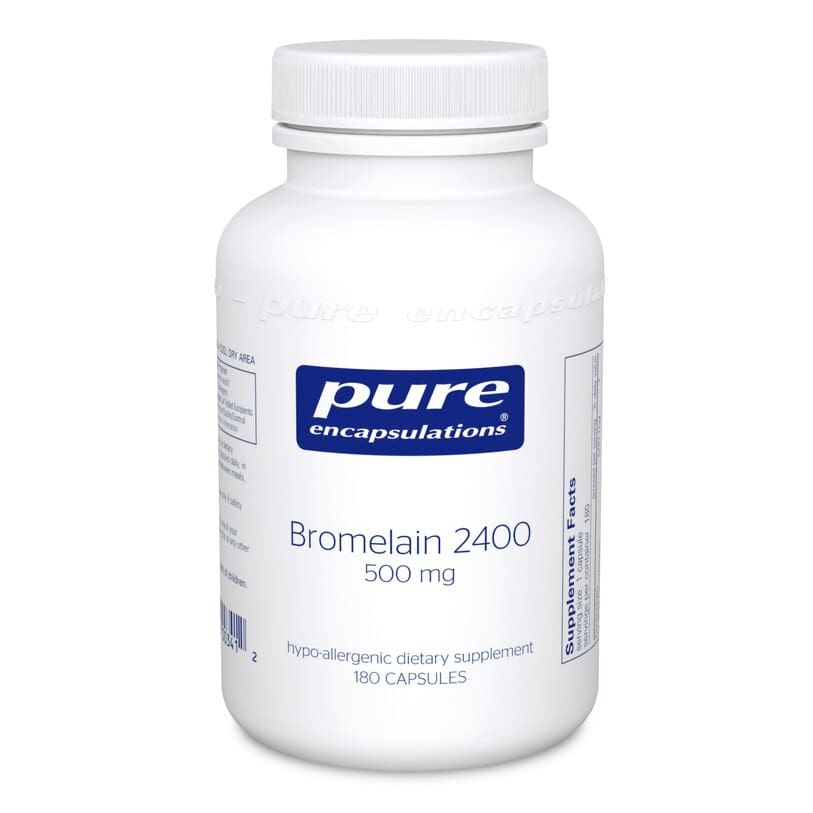 A bottle of bromelain 2 4 0 0 mg