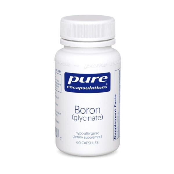 A bottle of boron is shown.