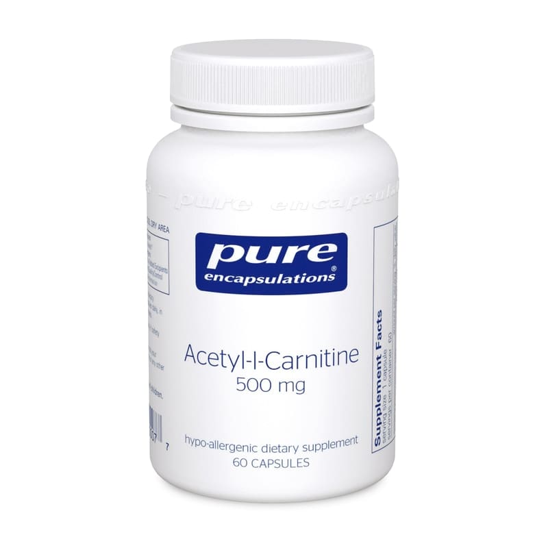 A bottle of acetyl-l-carnitine 5 0 x 1 mg