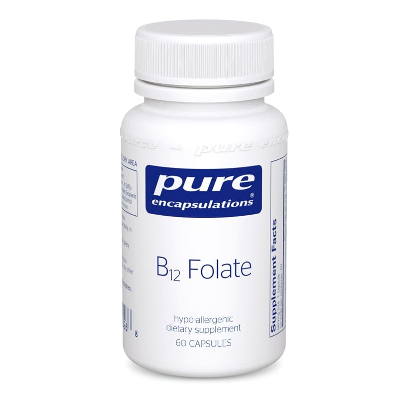 A bottle of vitamin b 6 folate