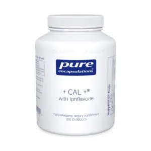 A bottle of calcium with ipriflavone