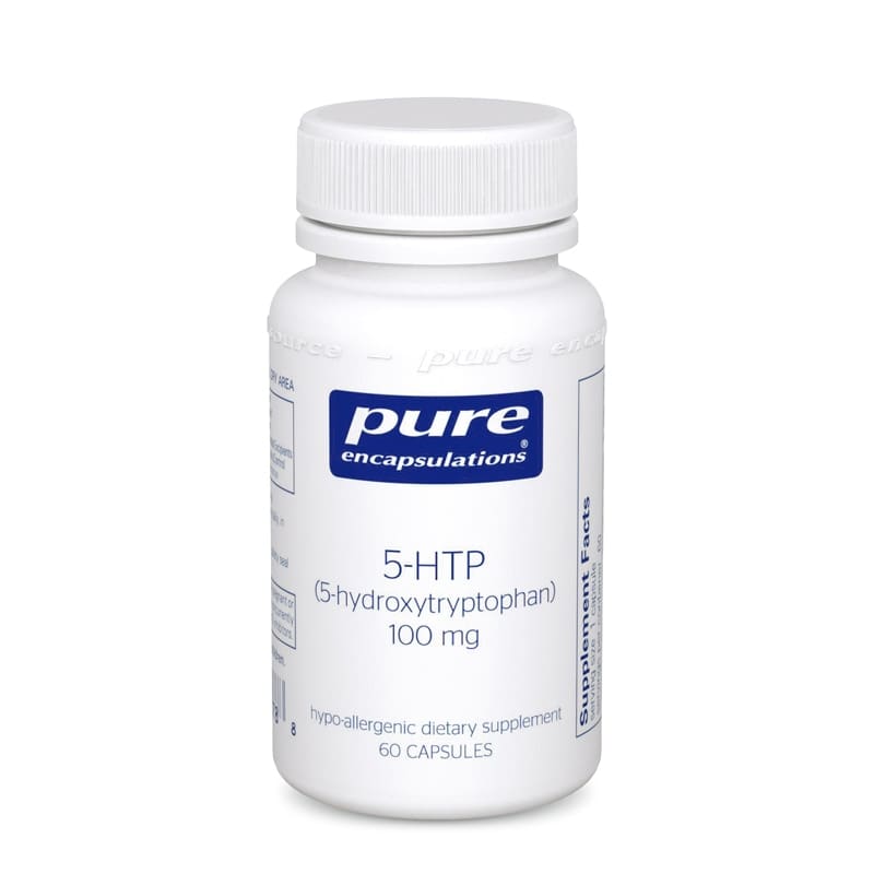 A bottle of 5 htp supplement