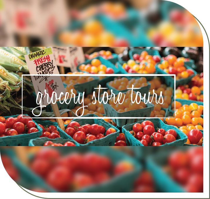 A photo of the grocery store tours page.