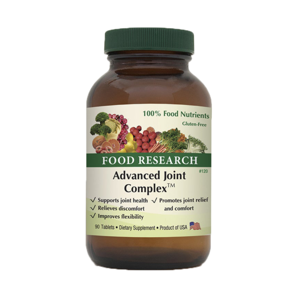 A bottle of food research advanced joint complex