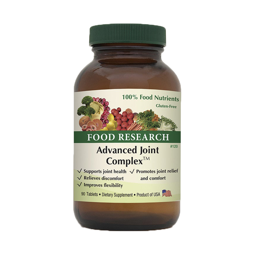 A bottle of food research advanced joint complex