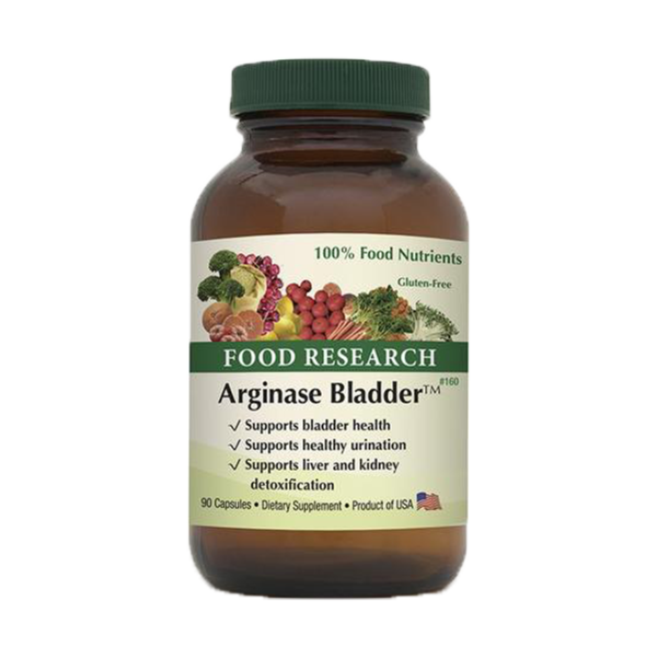 A bottle of food research arginase bladder