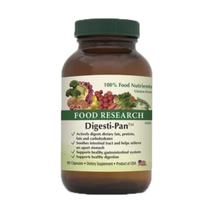 A bottle of food research digestif-pen
