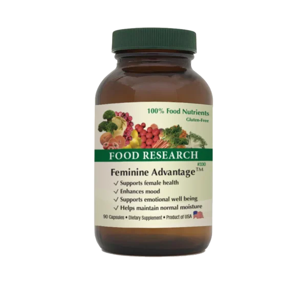 A bottle of food supplement is shown.