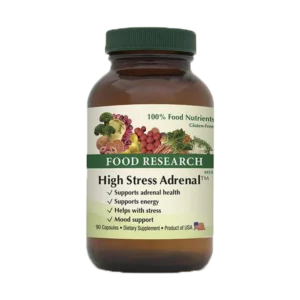 A bottle of food research high stress adrenal.