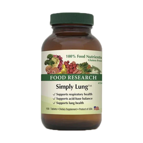 A bottle of food research simply lung