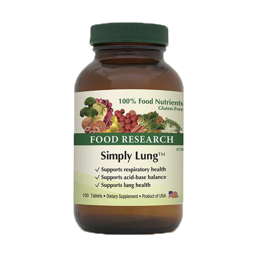 A bottle of food research simply lung