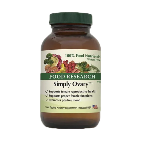 A bottle of food supplement simply oxary