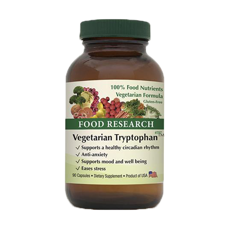 A bottle of vegetarian tripopshun is shown.