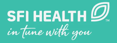 A teal banner with the words " health care is life with you."